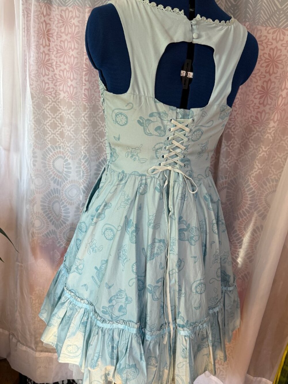 Size Large Hot Topic Disney Alice Through the Looking Glass Tea Party Dress - Picture 8 of 12